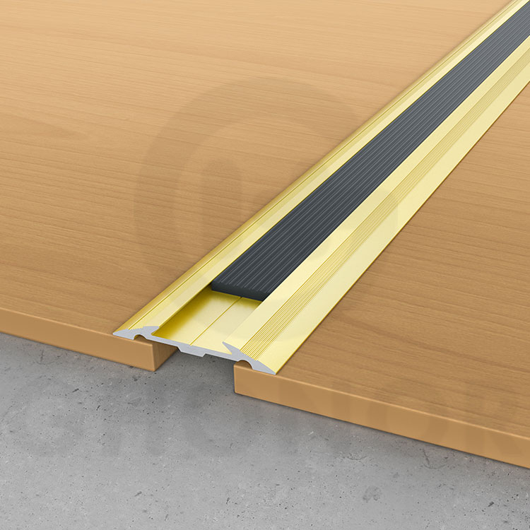 FS-013 PVC Non Slip Floor Mount Edge Wide Surface Transition Flooring Profile Tile Aluminum Trim Cover Strips for Carpet and Floor