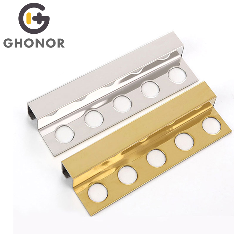 SRC-001 Wholesale Price Bronze Stainless Steel Tile Edge Corner Trim Decorative
