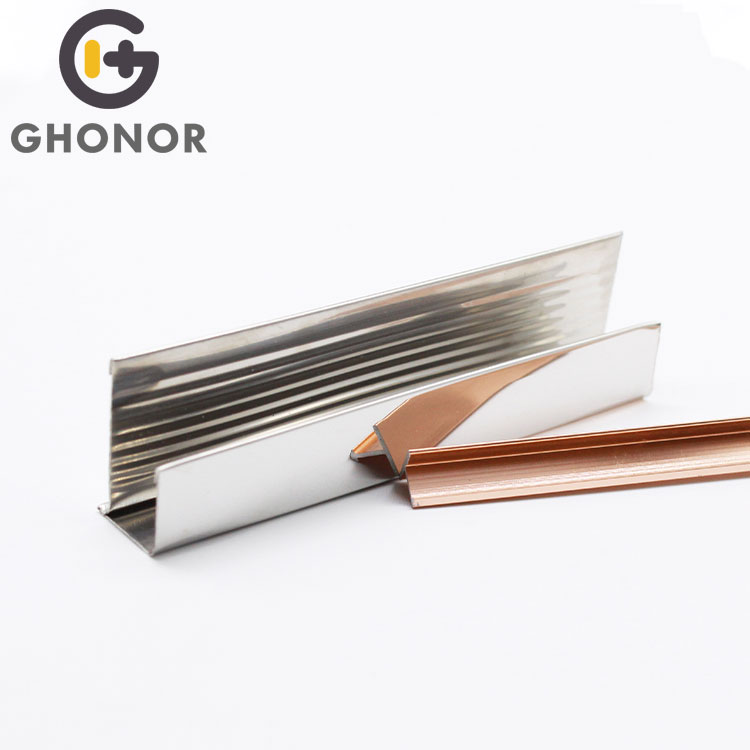 SRC-001 Wholesale Price Bronze Stainless Steel Tile Edge Corner Trim Decorative