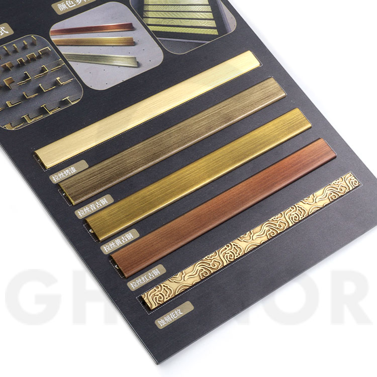 T Shape Copper Transition Strips Table Edging Trim Metal Trim Tlit