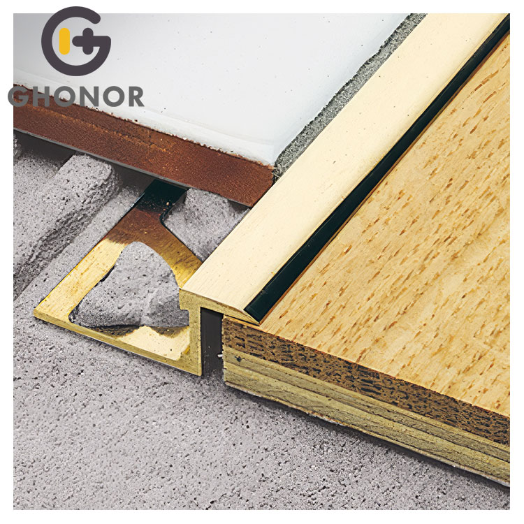 Engineered Wood Flooring Black Metal Aluminum Laminate Stair Nosing for Floor Tile and Carpet Engineered Wood Flooring Black Metal Aluminum Laminate Stair Nosing for Floor Tile and Carpet