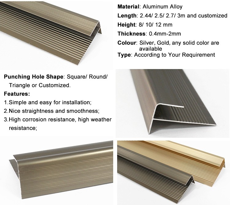 Carpet and Vinyl Plank Tile Trim Stair Nosing Carpet and Vinyl Plank Tile Trim Stair Nosing