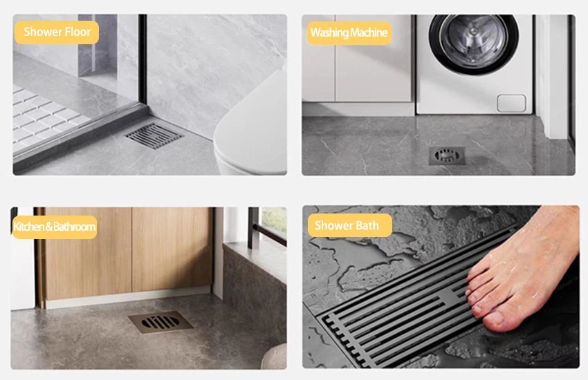 Square Tile Insert Floor Waste Floor Drain