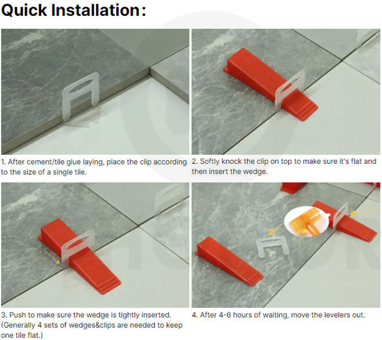 Tile Leveling Wedges And Clips For Tile Installation Tile Leveling Wedges And Clips For Tile Installation