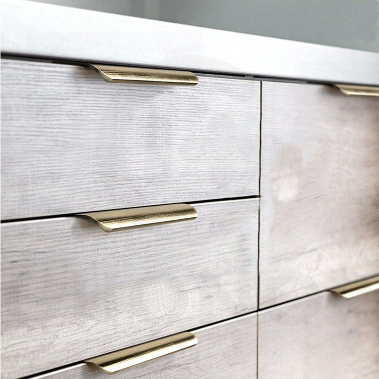 Brushed Aluminum Kitchen Cabinet Door Handles