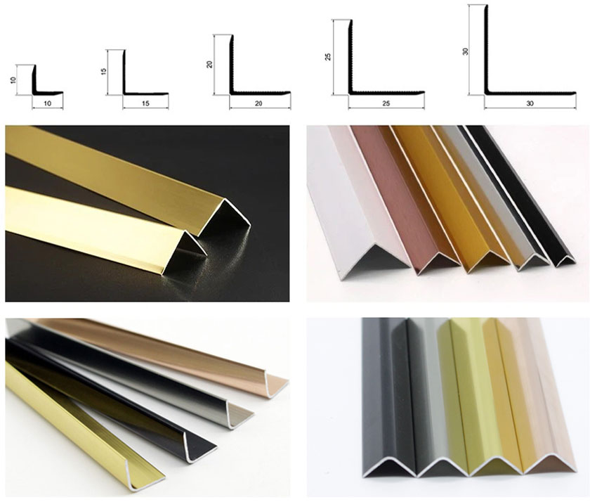 Black Straight Edge Tile Trim