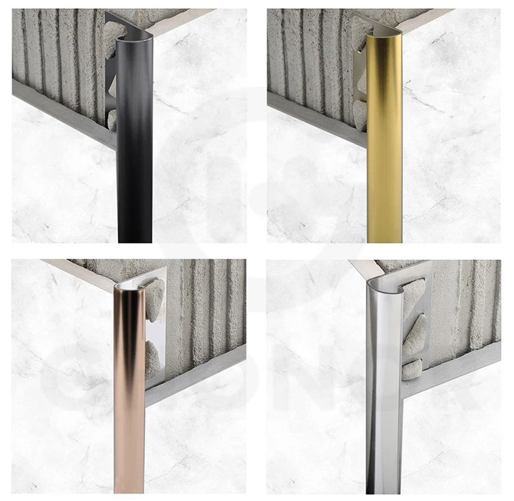 Stainless Steel Quadrant Tile Trim