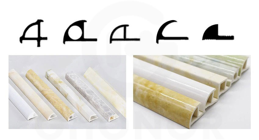 Marble Plastic PVC Edge Corner Trim for Tiles