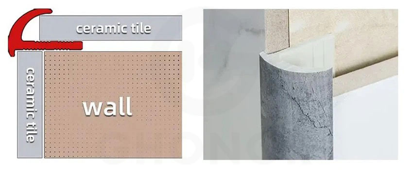 Marble Plastic PVC Edge Corner Trim for Tiles
