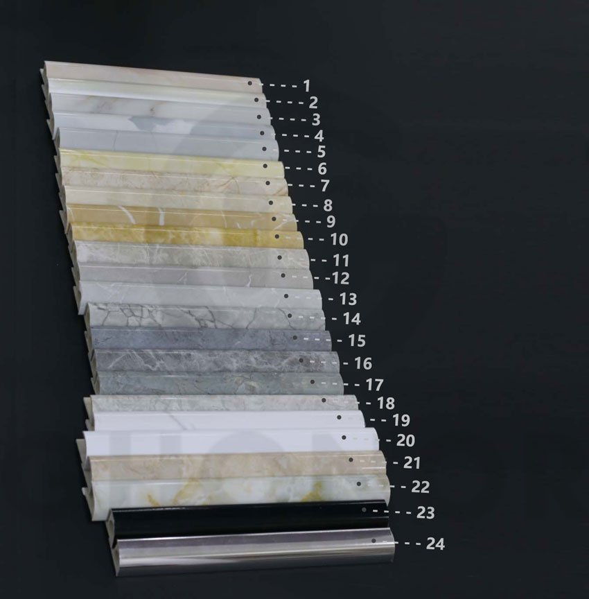 Marble Plastic PVC Edge Corner Trim for Tiles