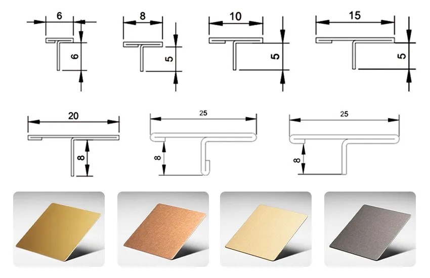 Brushed Stainless Steel Transition Strip Brushed Stainless Steel Transition Strip