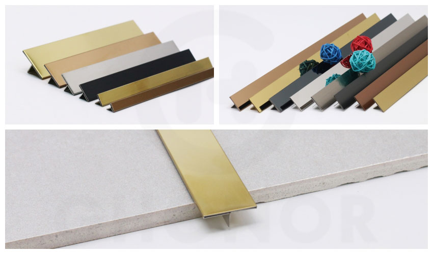 Brushed Stainless Steel Transition Strip