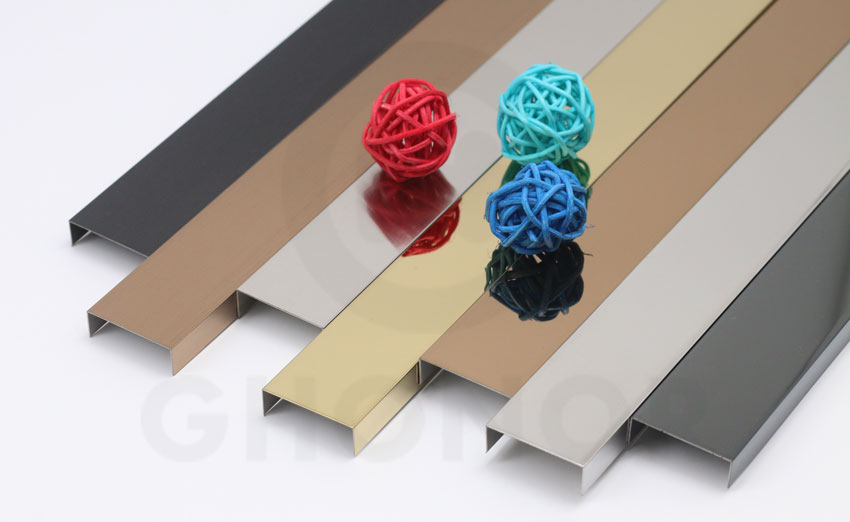 Polished U Shape Stainless Tile Edge Trim