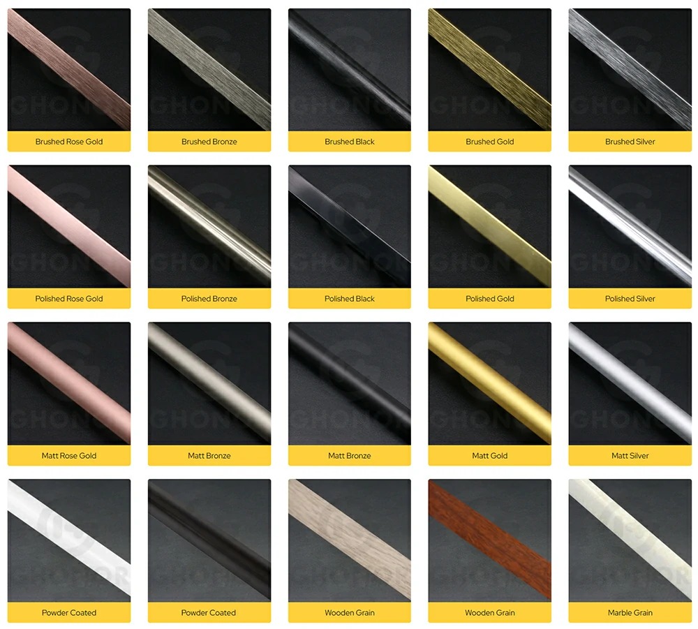 Kitchen Aluminium C Type Handle Anodised Gola Profile Kitchen Aluminium C Type Handle Anodised Gola Profile