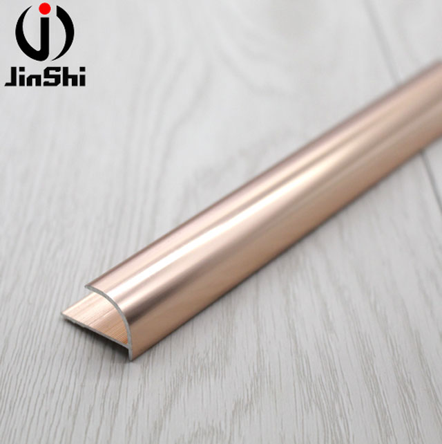 Polished Metal 12 Mm Rose Gold Trim Door For Frames