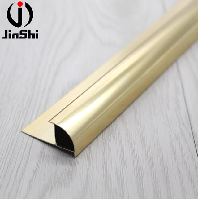 Golden Aluminium Tile Decoration Trim 3Mm