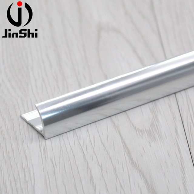 Durable in Use Silver Color Aluminium Cove Outside Corner Tile Trim