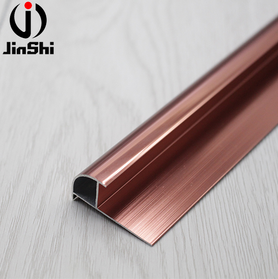 Modern Decorative Chromed Polished Ceramic Wall Exterior 170g Aluminium Corner Tile Trim