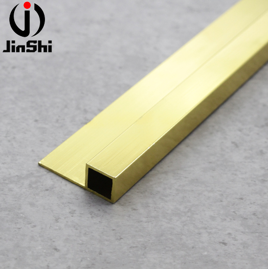 Decorative Box Square Edge Indian Gold Aluminium Profile