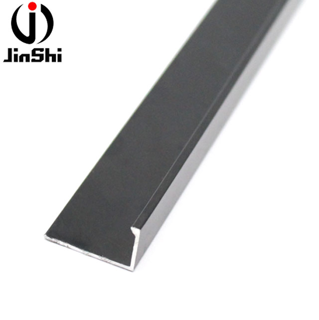 Black Metal Right Angle Tile Protective Chrome Angle Trim