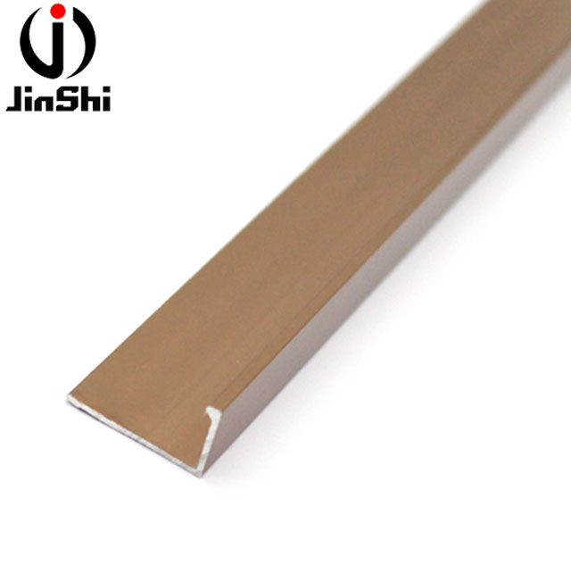 Different Surface Finishes L Shape Bronze Edge Aluminum Tile Trim