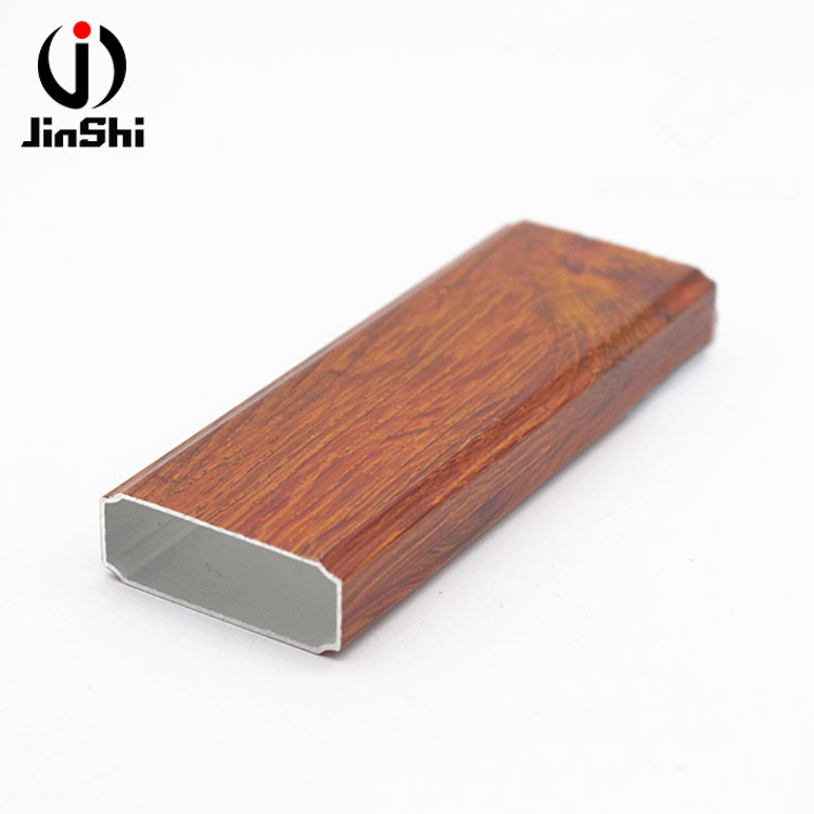 6063 T5 Red Wood Pattern Aluminum Profile and Its Products