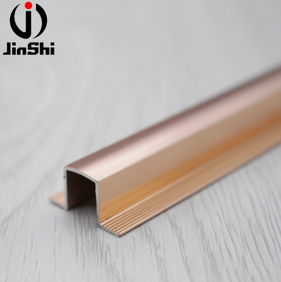 Durable Modeling Aluminium Tile U Profile Rose Gold