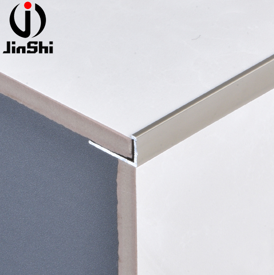 Beautiful Design L Shape Straight Edge Brushed Aluminium Profile