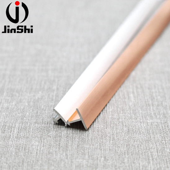 Rose Gold Polishing Aluminium Corner Tile Trim T Shaped