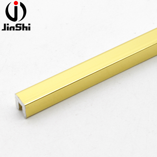 Beautiful Color Flexible Aluminum Gold Bord Profile Interior