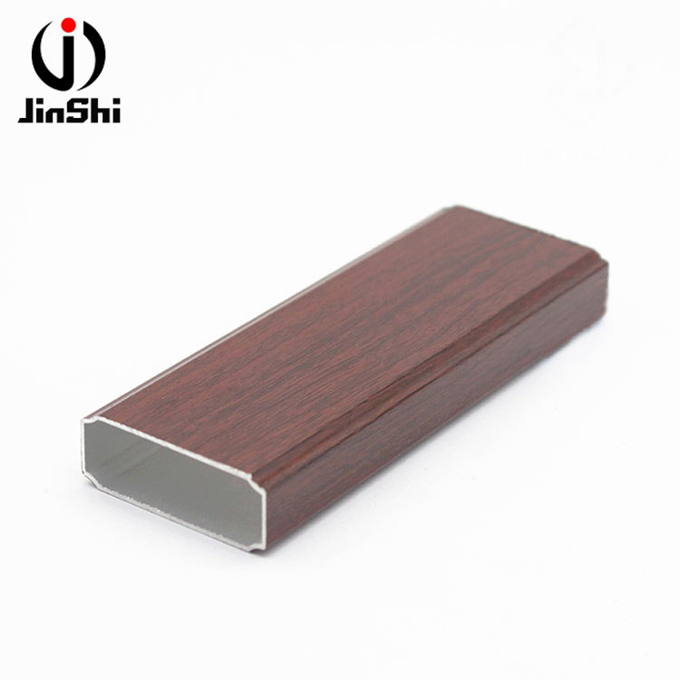 Wooden Color Aluminium Alloy Profile For Wood Furniture Frame