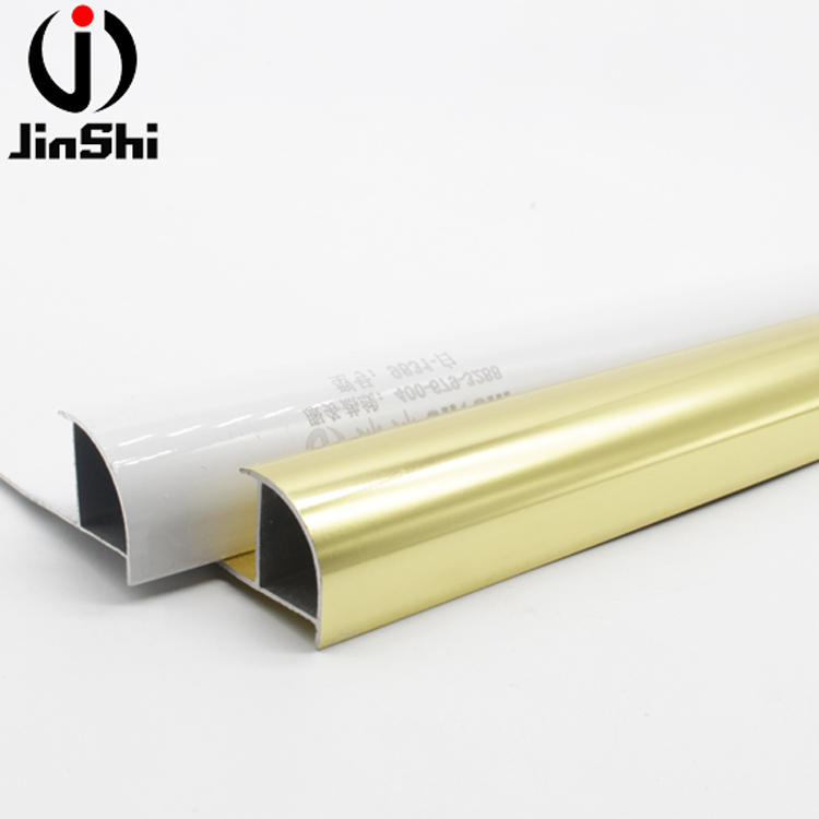 Easy Install Quarter Round Aluminum Tile Edge Trim Edge Decorative Metal Wall Trim