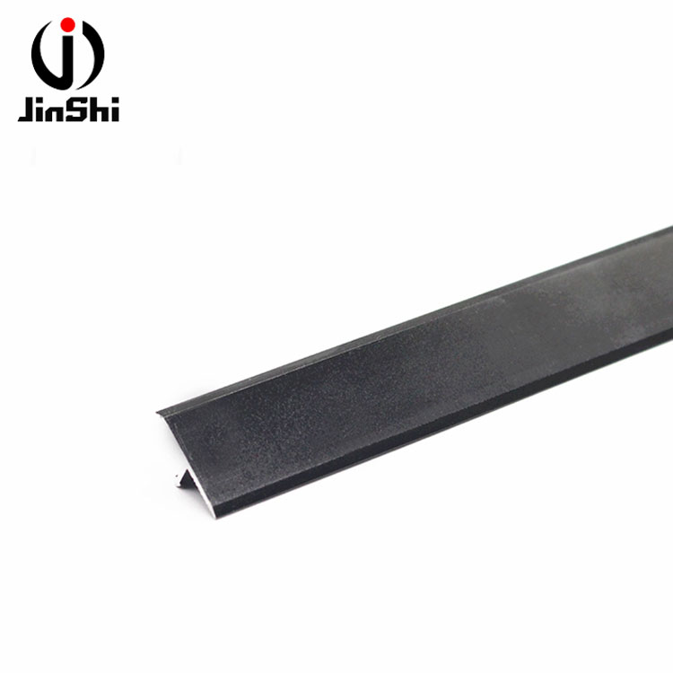 Black Color Aluminum Flexible Carpet Tile Trim