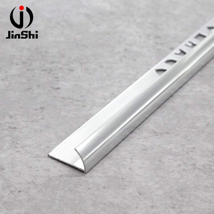 Low Price Bright Silver Aluminum Metal Bullnose Profile