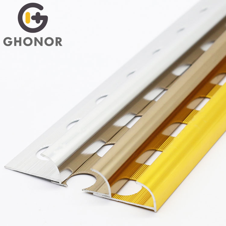 AR-001 Customized Thickness Metal Quadrant Profile Edge Decor Marble Tile Trim