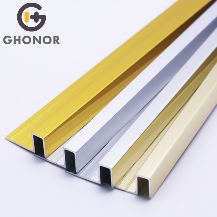 AS-001 Golden Square Type Tiles Protection Decorative Metal Trims