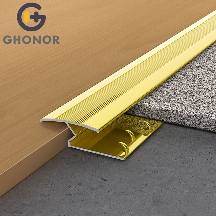 CS-002 Metal Aluminum Z Bar Cover Trim Joining Tile Door Threshold Carpet Edge Transition Strip