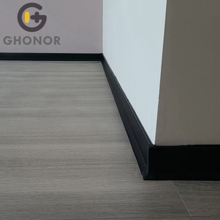 B-001 Hotsale Black Long Usage Black Skirting Trim Baseboard