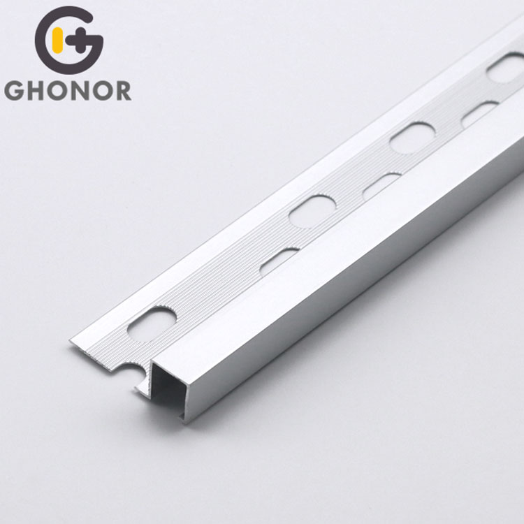 AS-016 In Stock Quick Supply In Stock Matte Silver Square Edge Tile Trim