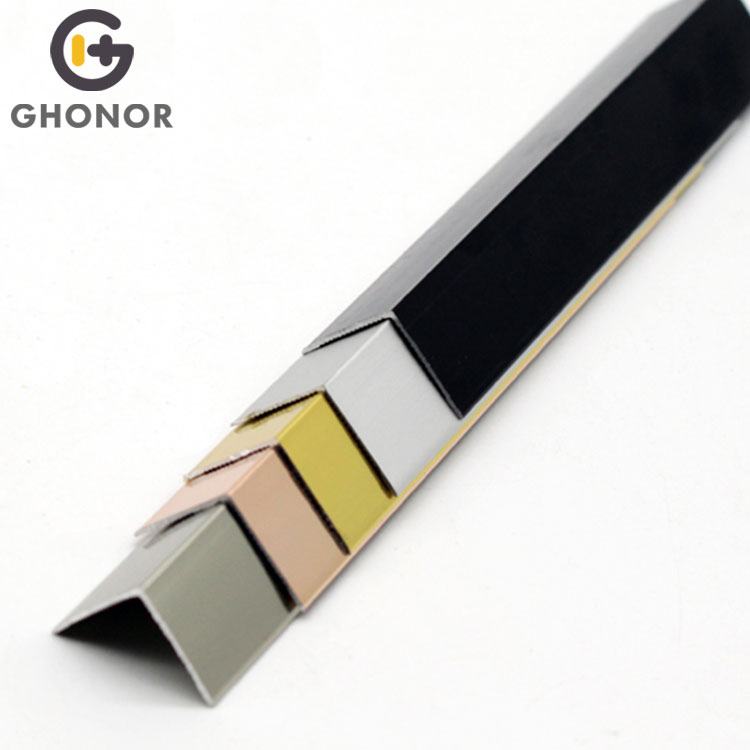 AC-002 Porcelain Trim Edge Angle Molding Flexible Aluminium Edging Trim