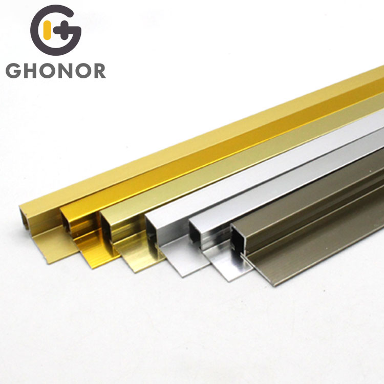 Factory Supply Aluminum Decoration Strips, Metal Floor Tile Trim, Metal Corner Strips