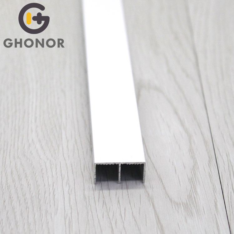 Aluminum Double U Powder  Coating Dividing Tile Profile Aluminum Double U Powder  Coating Dividing Tile Profile