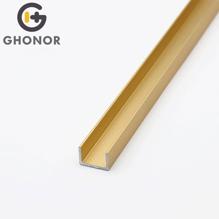 High Durability Small C 12Mm Channel Aluminium Door Profile High Durability Small C 12Mm Channel Aluminium Door Profile