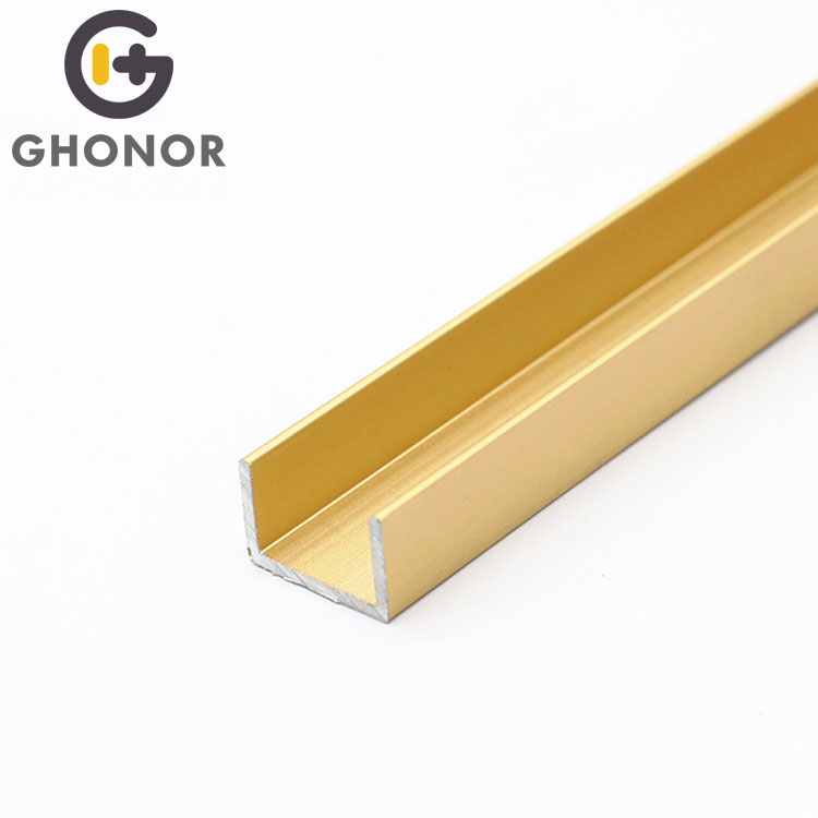 High Durability Small C 12Mm Channel Aluminium Door Profile High Durability Small C 12Mm Channel Aluminium Door Profile