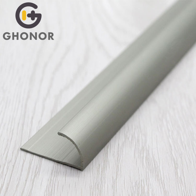 Sophisticated Technology Aluminum Alloy Extruded Grey Metal Tile Trim