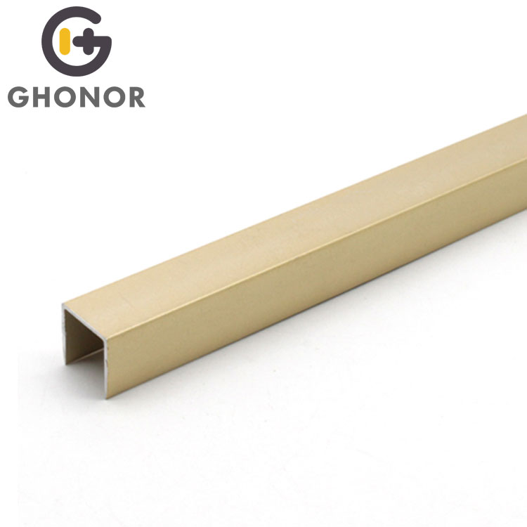 High End Matt Gold Aluminum Mosaic Ceramic Tile Accessories for Sale