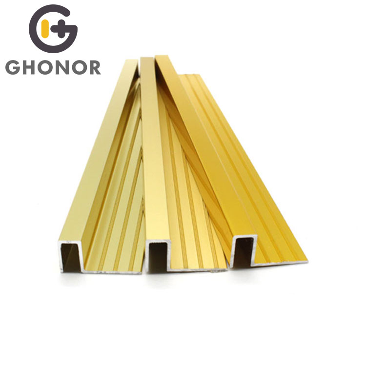 Factory in China Square Edge Tile Borders and Trim Aluminum Tile Trim for Ceramic Factory in China Square Edge Tile Borders and Trim Aluminum Tile Trim for Ceramic