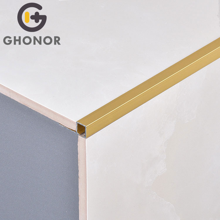 Factory in China Square Edge Tile Borders and Trim Aluminum Tile Trim for Ceramic Factory in China Square Edge Tile Borders and Trim Aluminum Tile Trim for Ceramic