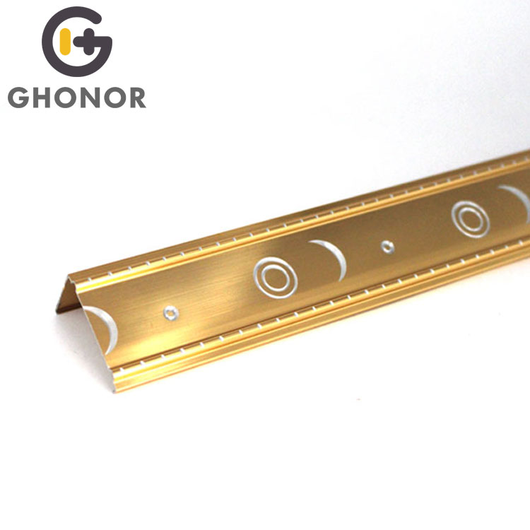 Best Sale Exotic Style Aluminum Tile Walls Brass Edge Trims