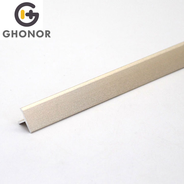 OEM Available Golden T Strip Polishing Aluminium Profile